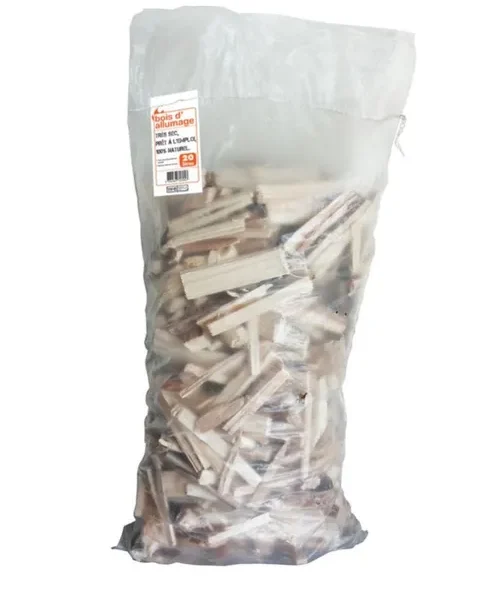 Bois d'allumage extra sec, sac 20 l