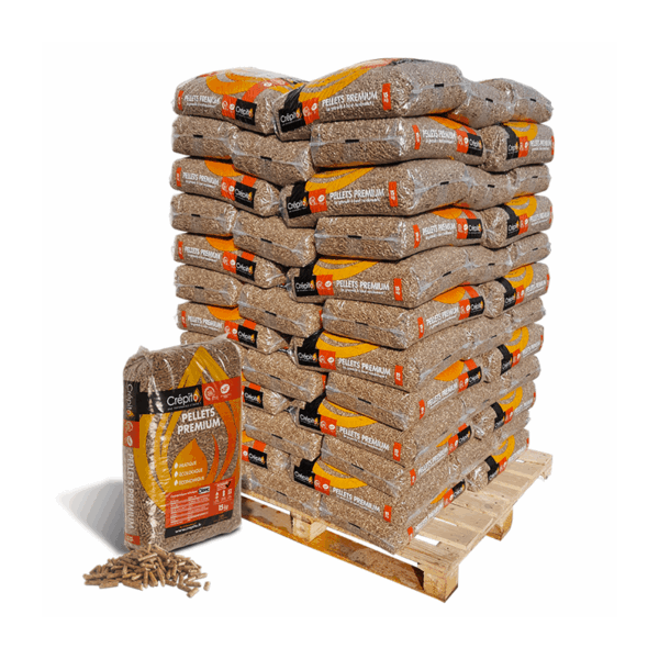 Pellets Premium Crépito - Palette De 72 Sacs De 15 Kg